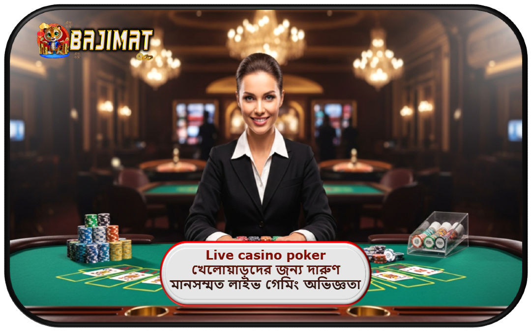 2025 সালে BAJIMAT ক্যাসিনোতে Live casino poker খেলোয়াড়দের জন্য দারুণ মানসম্মত লাইভ গেমিং অভিজ্ঞতা তৈরি হয়েছে!